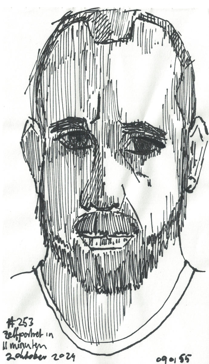 Zelfportret #253 door Edward Kobus