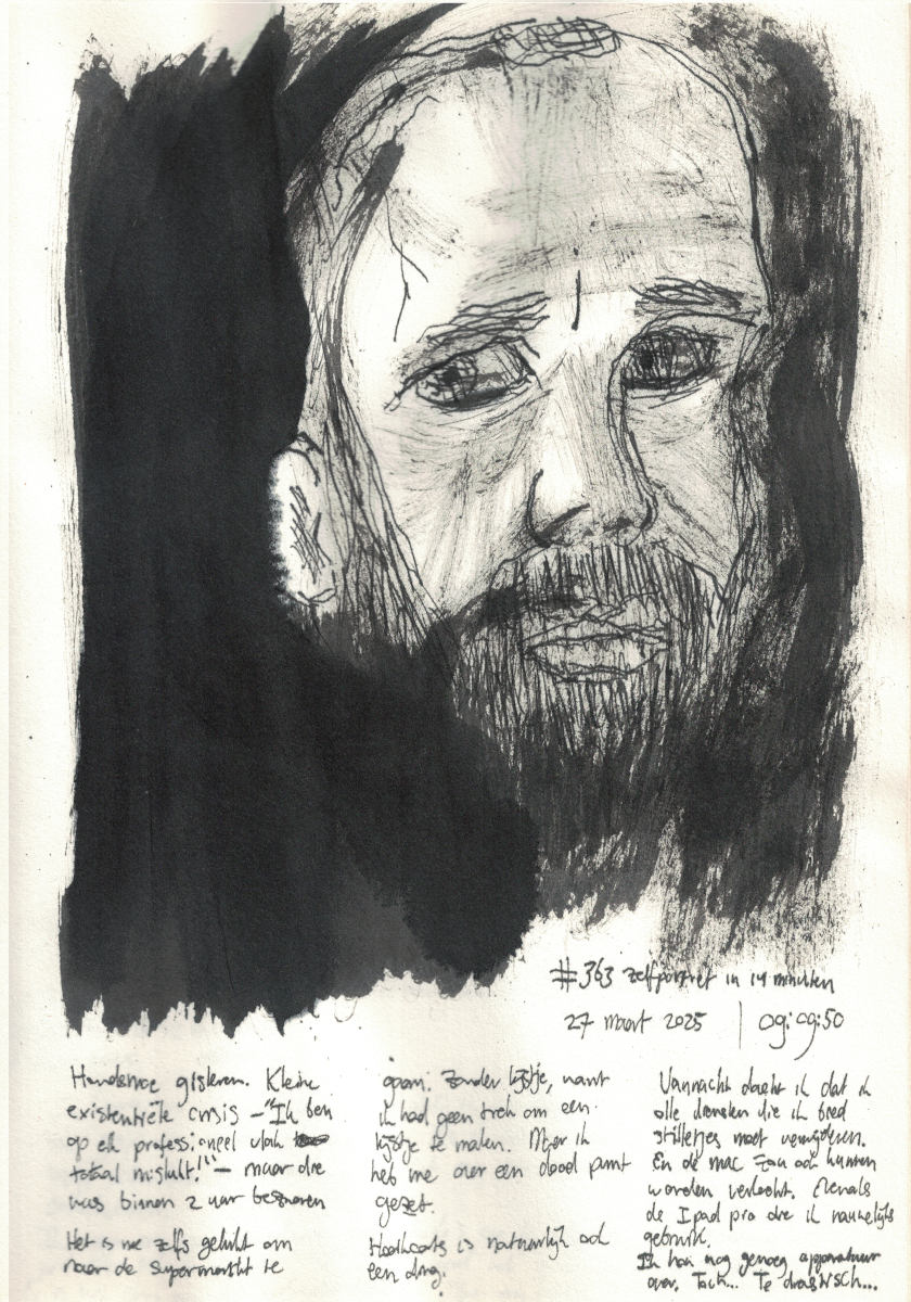 Zelfportret #363 door Edward Kobus