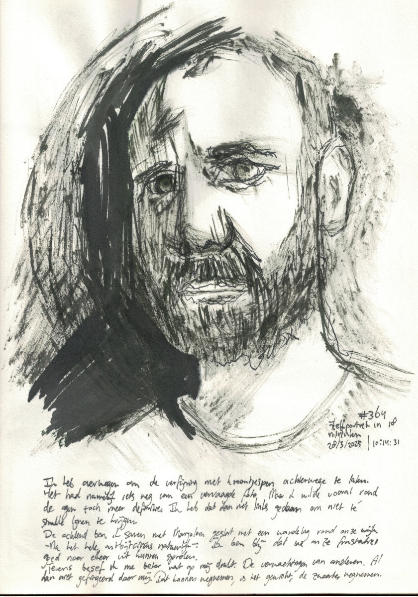 Zelfportret #364 door Edward Kobus